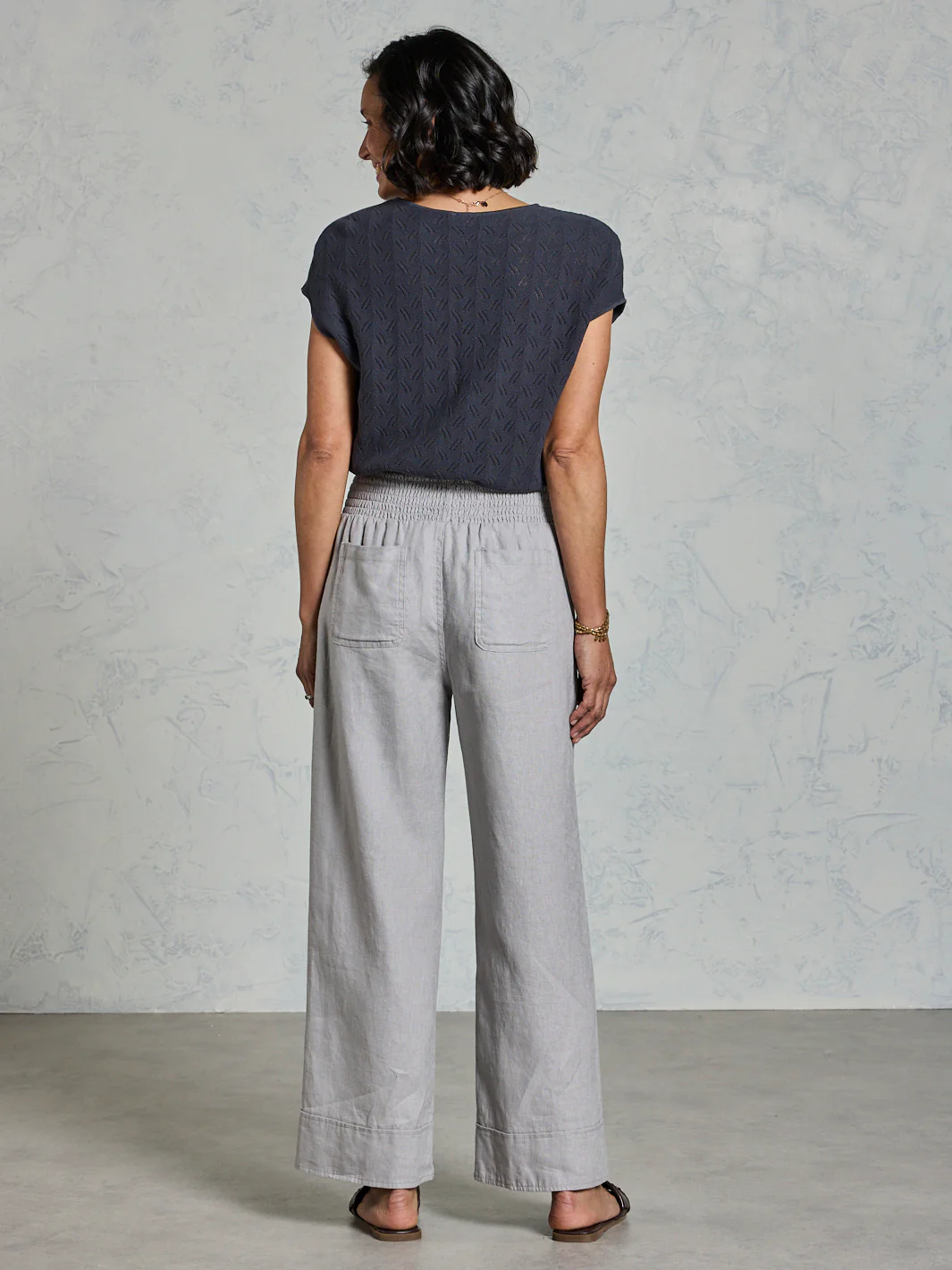 Yamba French Linen Pants Fog - Image 5