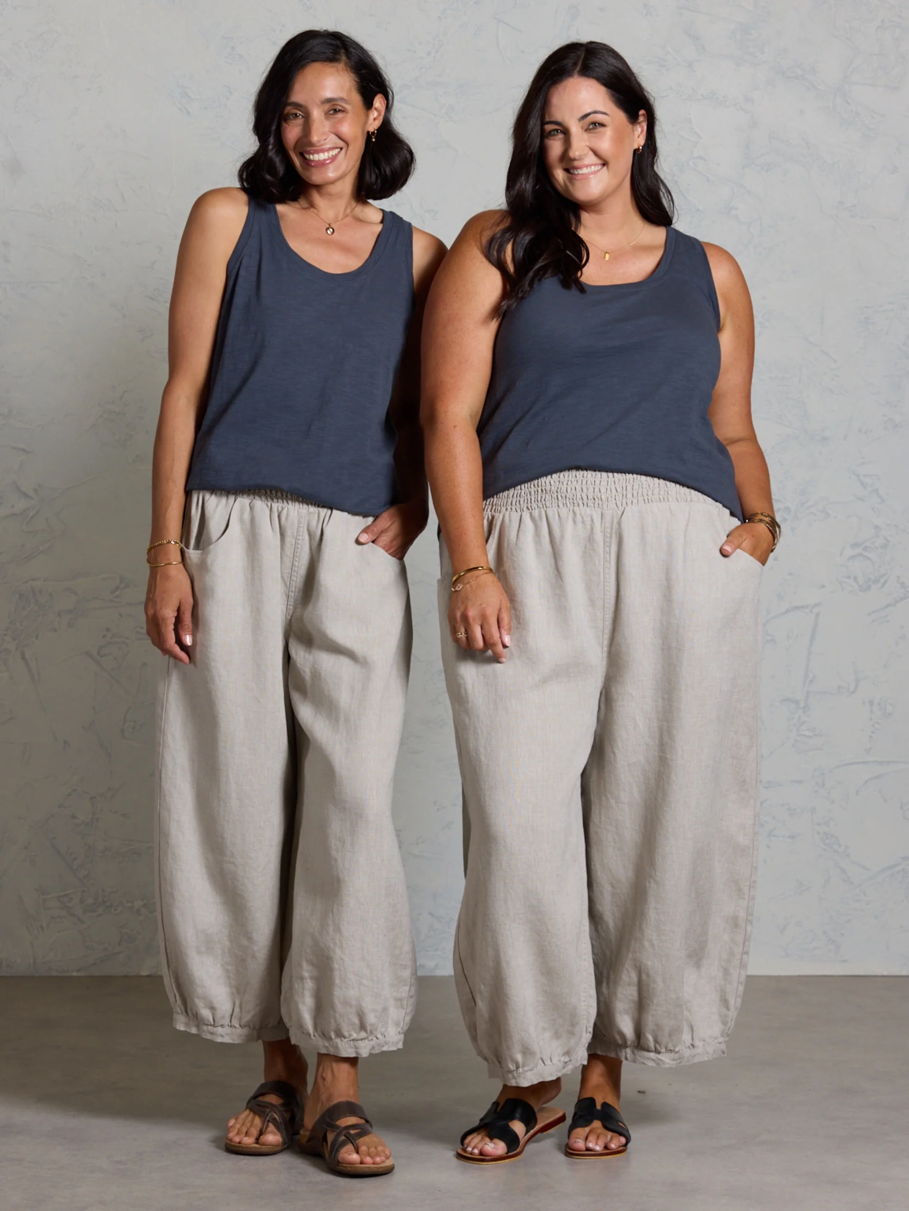 Yarra Cotton Tank Top Charcoal - Image 6