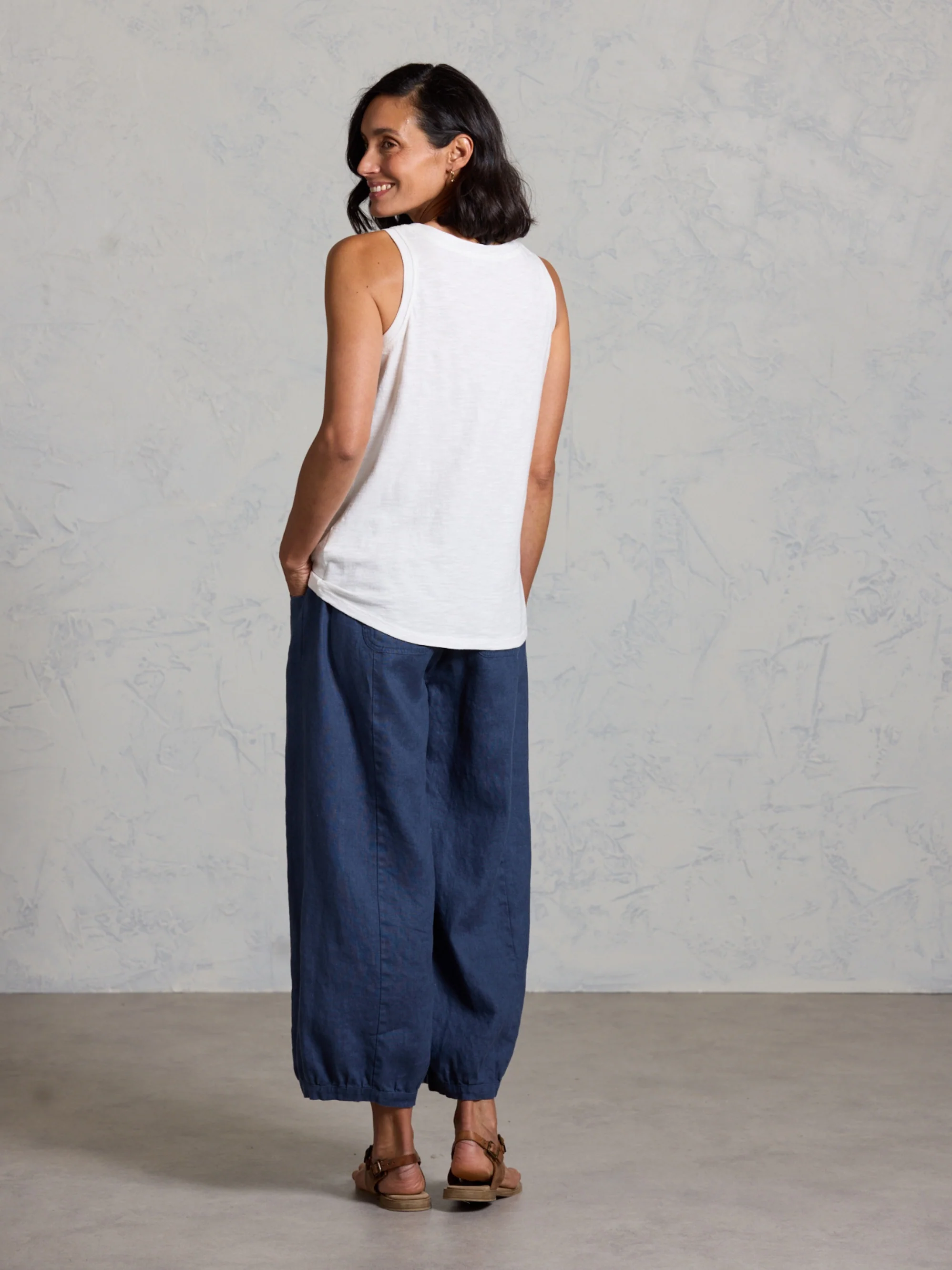 Yarra Cotton Tank Top Coconut - Image 4