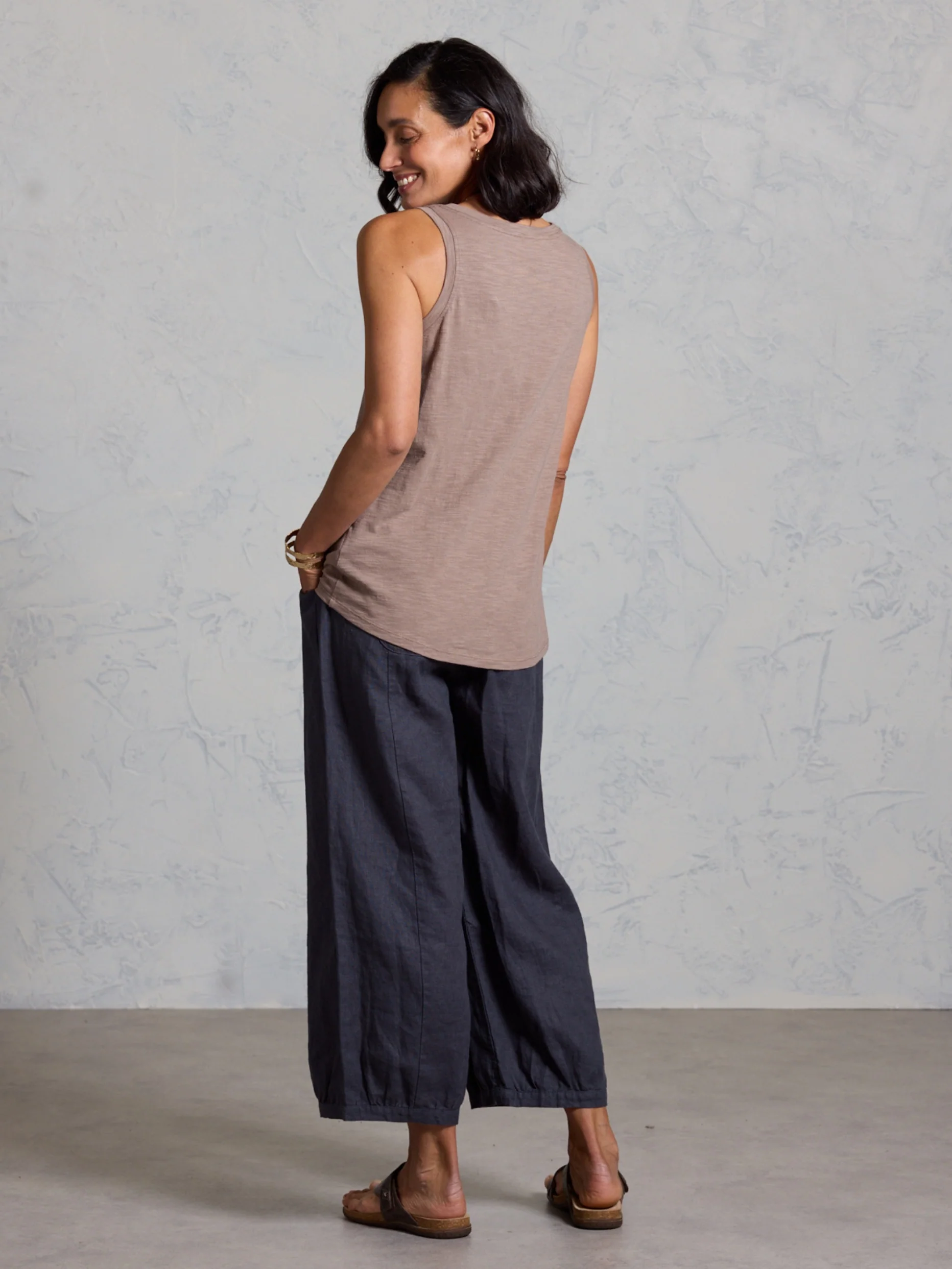 Yarra Cotton Tank Top Elm - Image 3